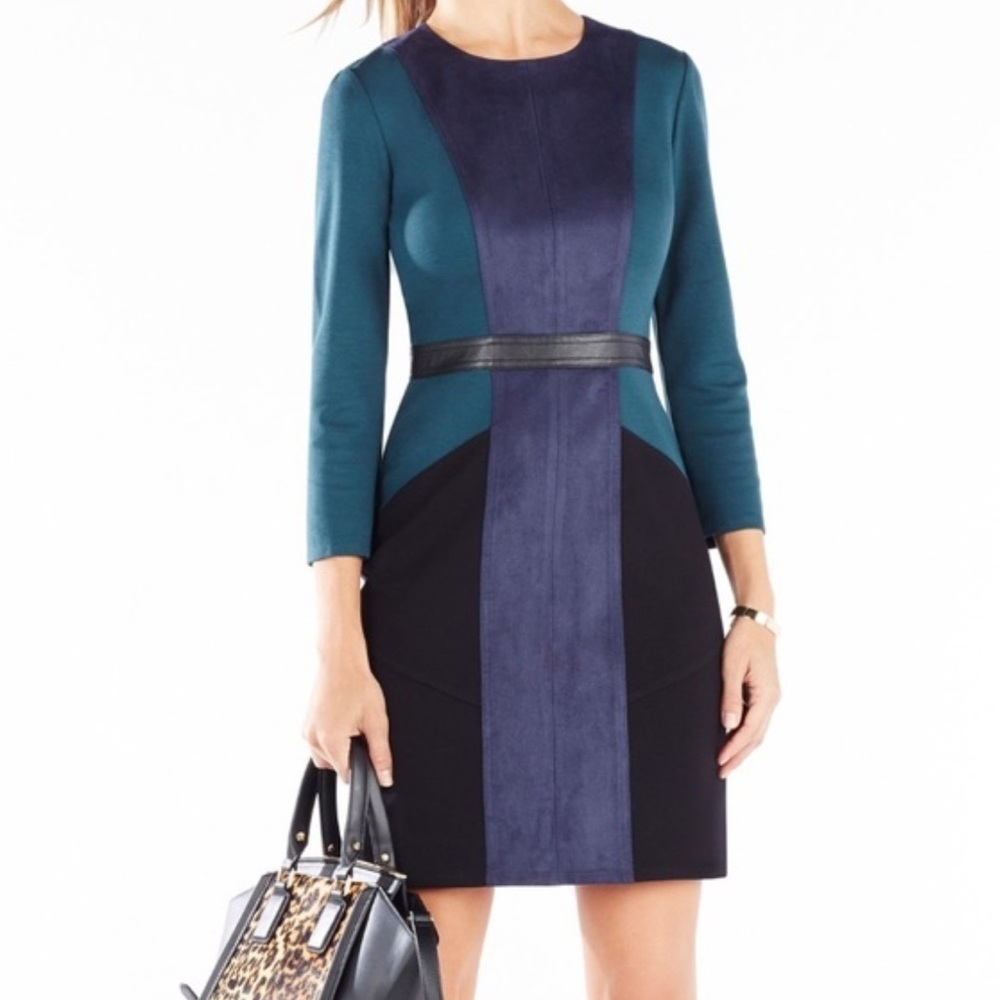 BCBGMaxAzria Elegant Panel Dress
